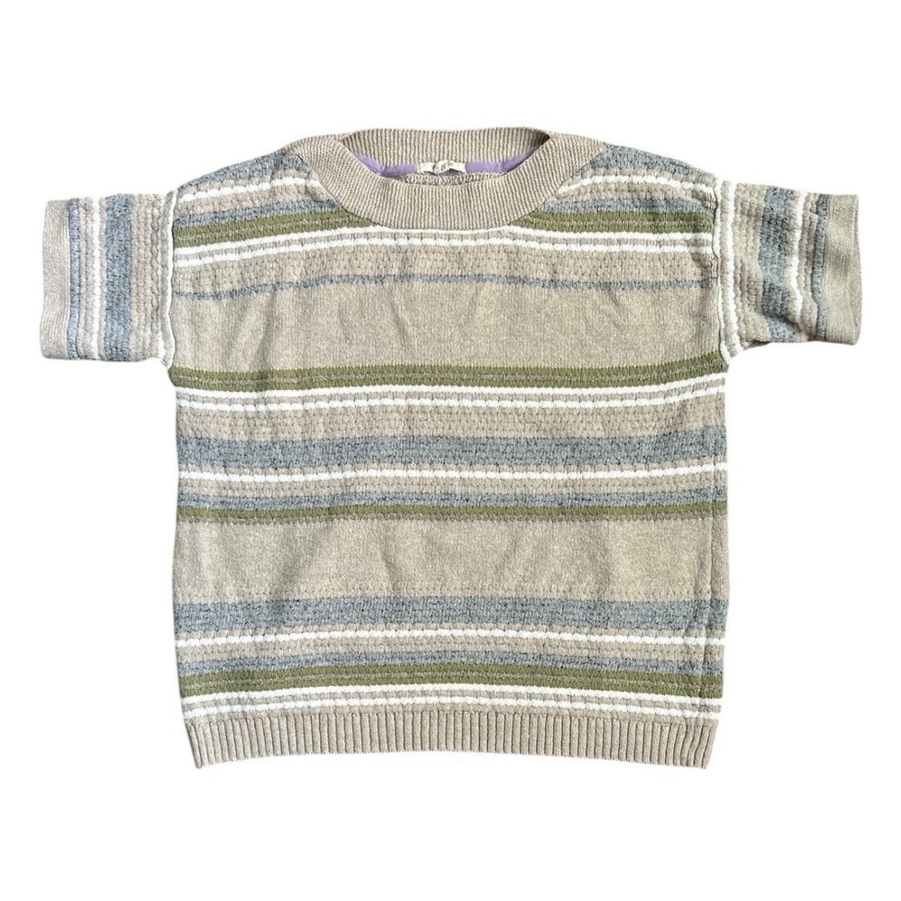 White Stuff cosy cotton mix multicoloured stripe  jumper Size 16 UK, 44 EUC
